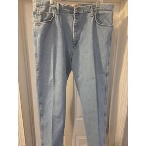 Field & Stream Mens Jeans Pants Size 42X30 Blue Regular Fit Straight 100% Cotton